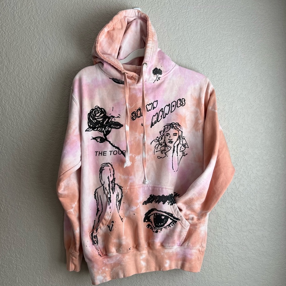 Shawn Mendes Tie Dye Tour Merch Hoodie Size Small